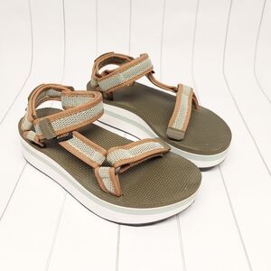 Teva Olive Strap Platform Sandals Shoes